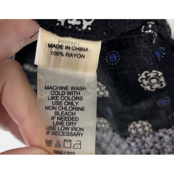 Two By Vince Camuto Tunic Dress Multicolor Geometric Cinched Waist Sz Small Boho - Picture 8 of 13